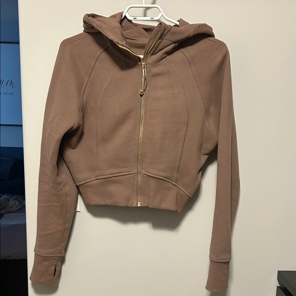 lululemon athletica Tan Zip-Up Hoodie